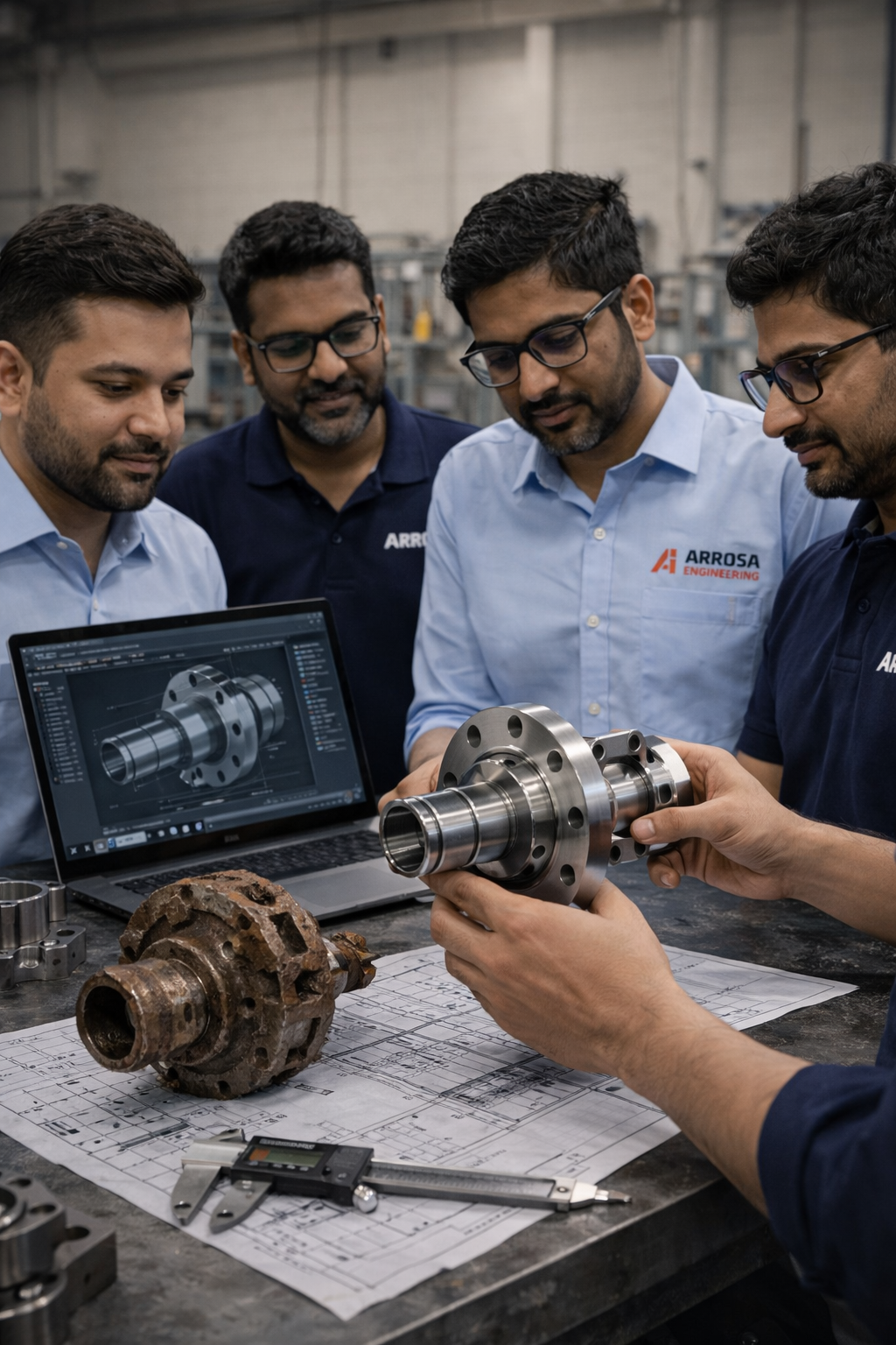 Arrosa Engineering component recovery and CAD reconstruction